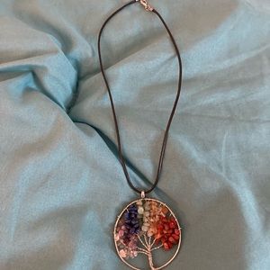 Boho Colorful Tree Necklace